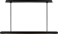 Carson One Light Linear Chandelier  Midnight Black Bulbs Inc