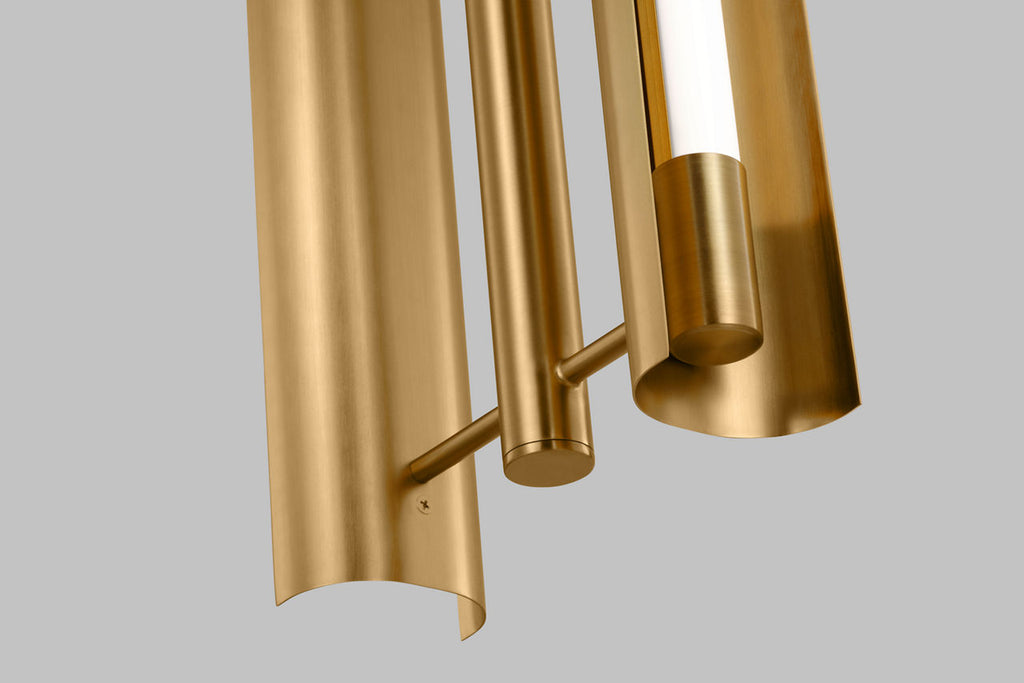 Carson Two Light Pendant Burnished Brass Bulbs Inc