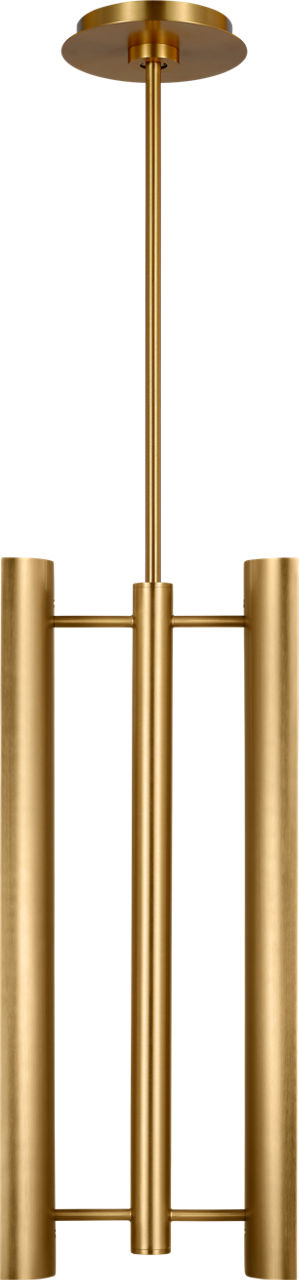 Carson Two Light Pendant Burnished Brass Bulbs Inc