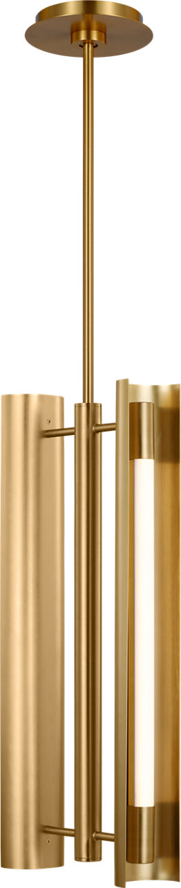Carson Two Light Pendant Burnished Brass Bulbs Inc