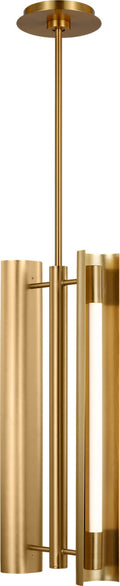 Carson Two Light Pendant Burnished Brass Bulbs Inc