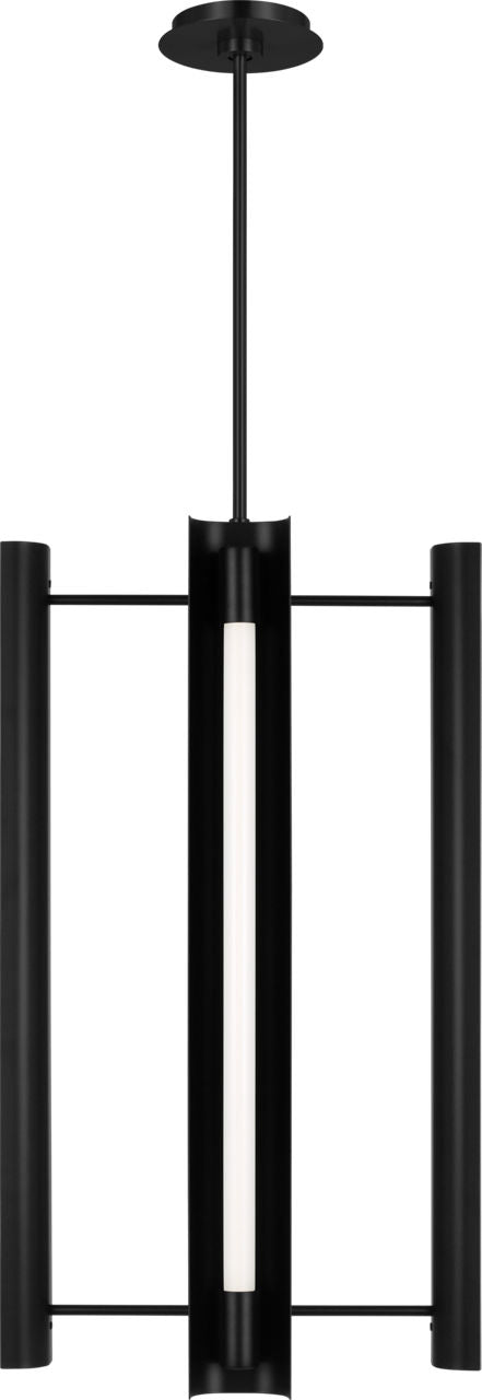 Carson Four Light Pendant Midnight Black Bulbs Included