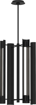 Carson Four Light Pendant Midnight Black Bulbs Included