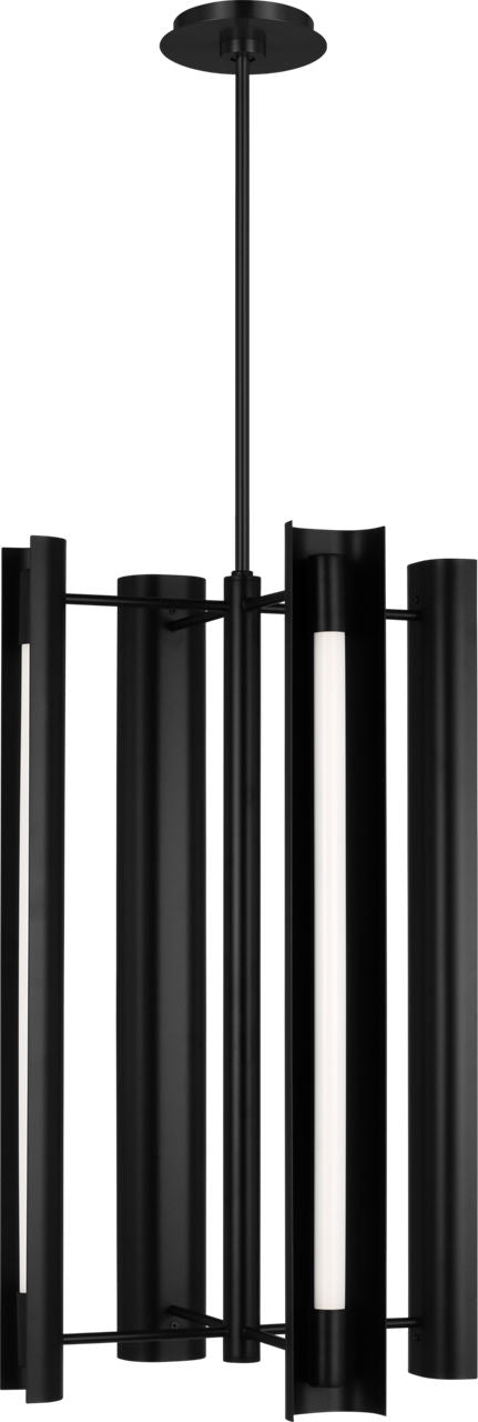 Carson Four Light Pendant Midnight Black Bulbs Included