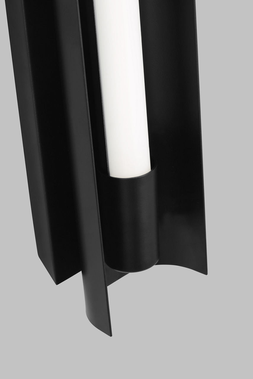Carson Medium Vanity Midnight Black Bulbs Included