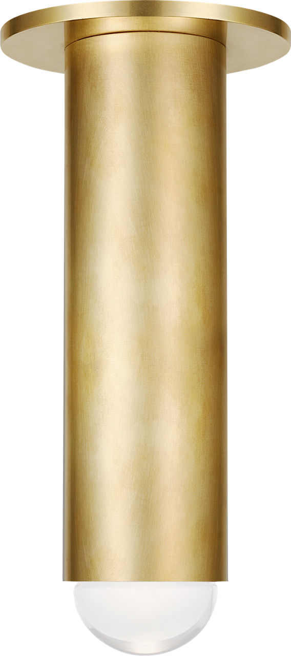 Ebell Medium Flush Mount Natural Brass 2700K 90 CRI integrated led 90 cri 2700k 120v-277v unv