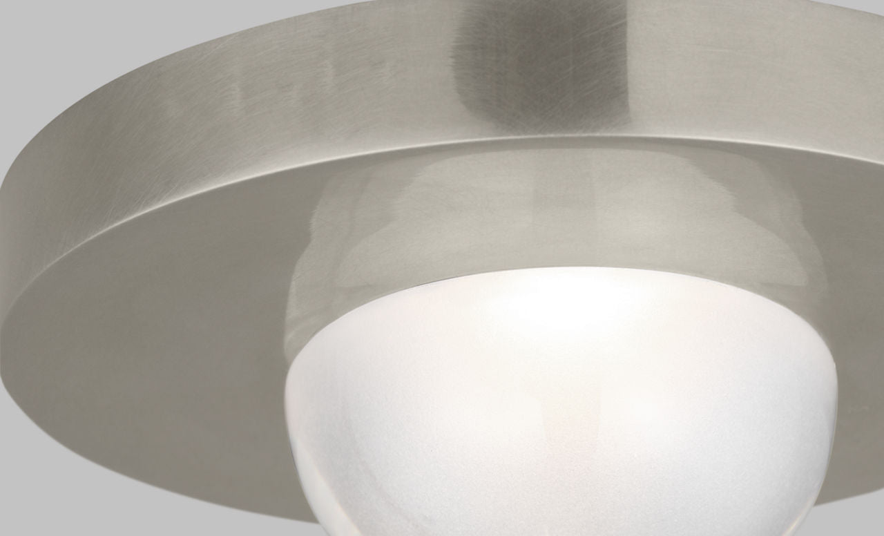 Ebell Mini Flush Mount antique Nickel LED 2700K 90 CRI 120-277V