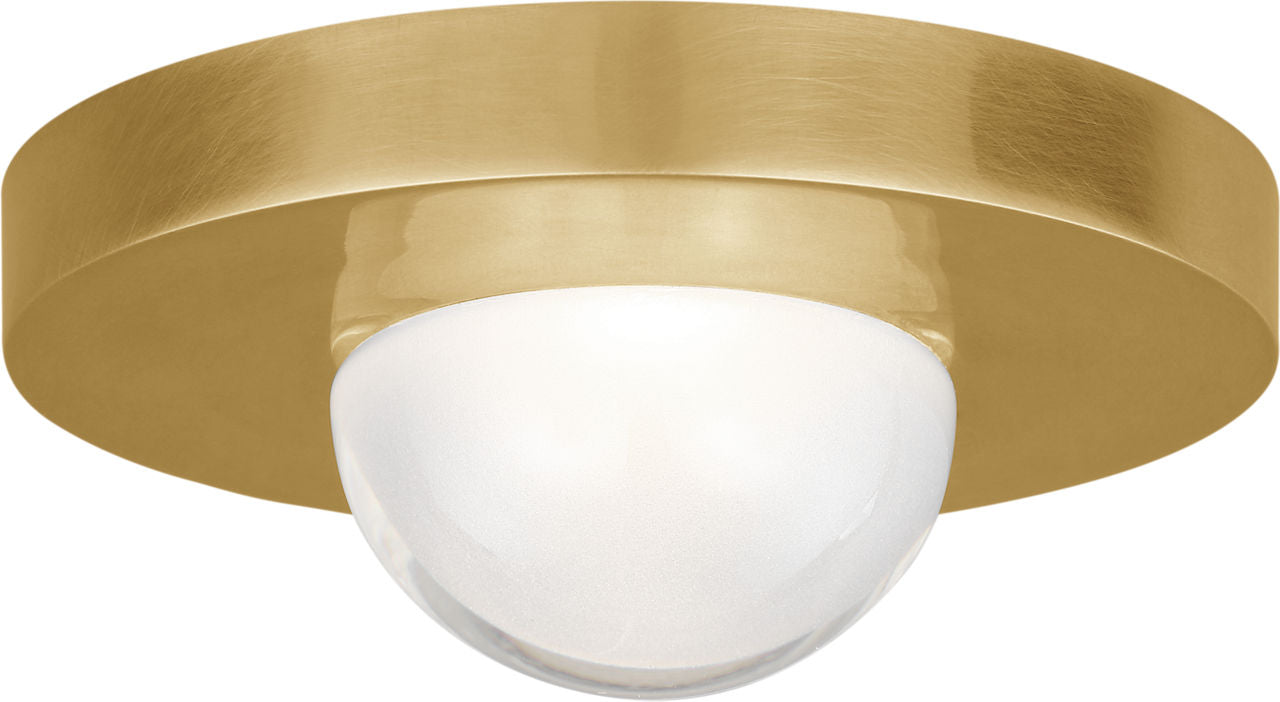 Ebell Mini Flush Mount Natural Brass 2700K 90 CRI integrated led 90 cri 2700k 120v-277v universal
