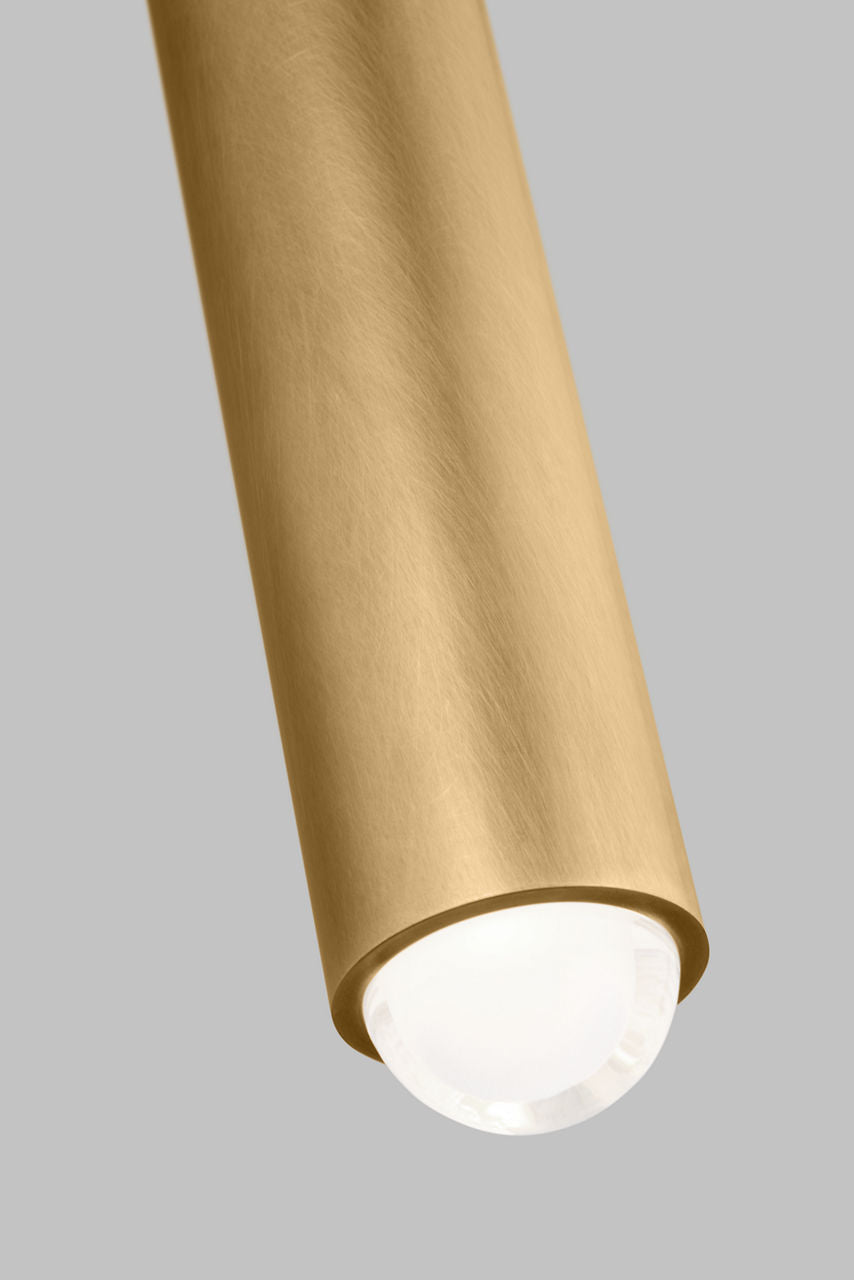 Ebell Small Pendant Natural Brass Integrated LED 2700K 90 CRI 120V