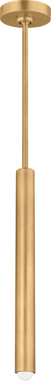 Ebell Small Pendant Natural Brass Integrated LED 2700K 90 CRI 120V