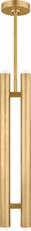 Ebell 2 Light Pendant Natural Brass Integrated LED 2700K 90 CRI 277V
