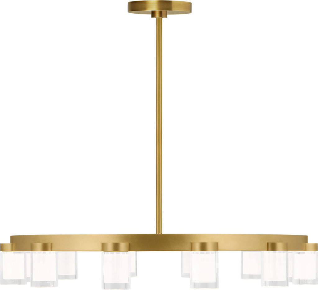 Esfera Medium Chandelier Natural Brass 2700K 90 CRI integrated LED 2700K 90 CRI 120v