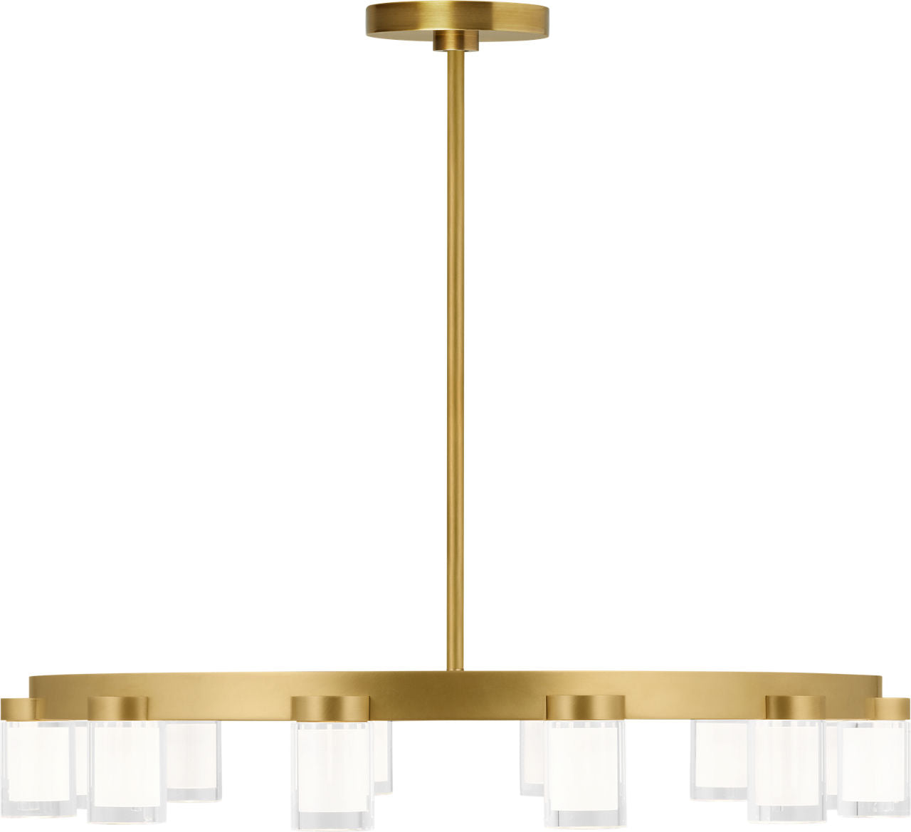 Esfera Medium Chandelier Natural Brass 2700K 90 CRI integrated LED 2700K 90 CRI 120v