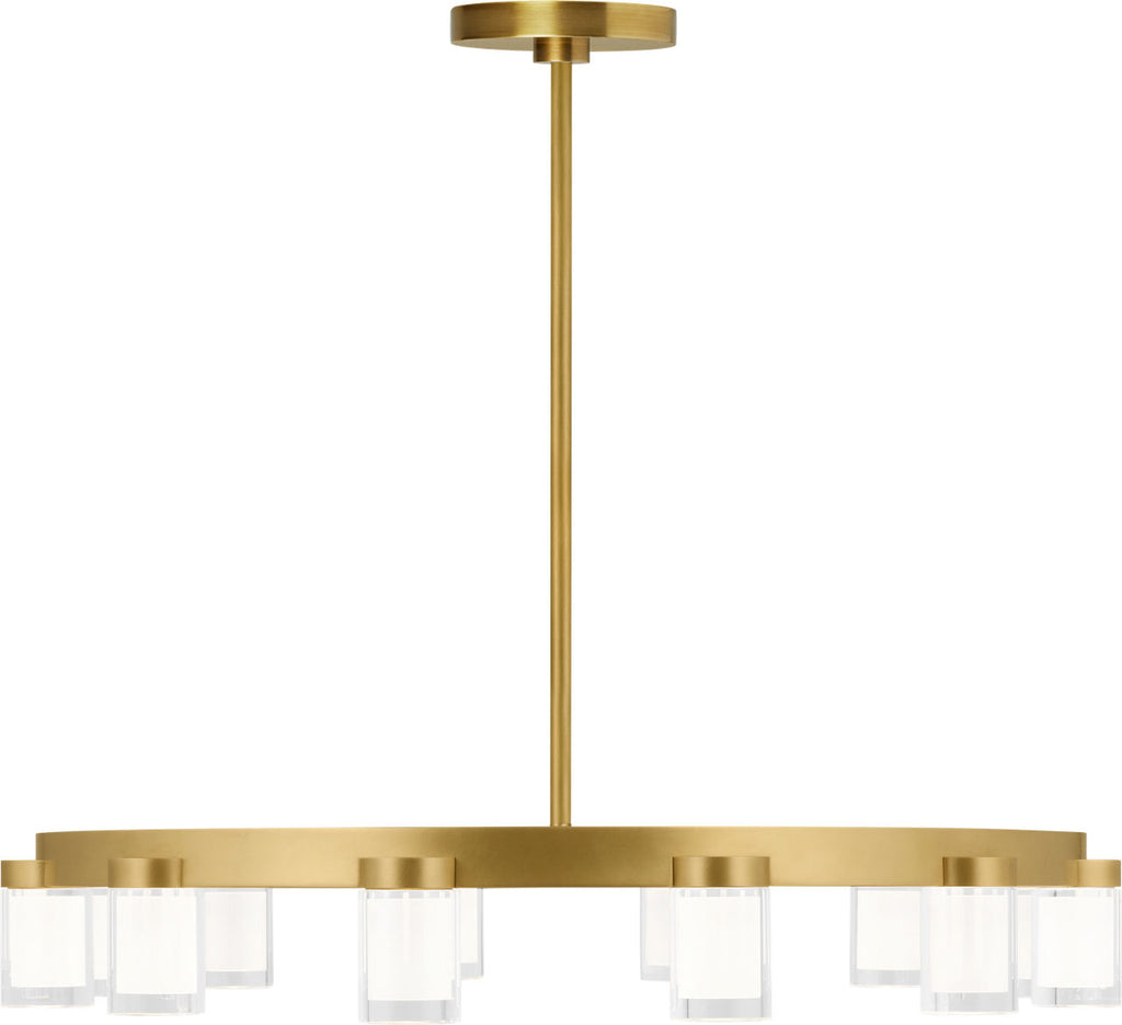 Esfera Medium Chandelier Natural Brass 2700K 90 CRI integrated LED 2700K 90 CRI 120v