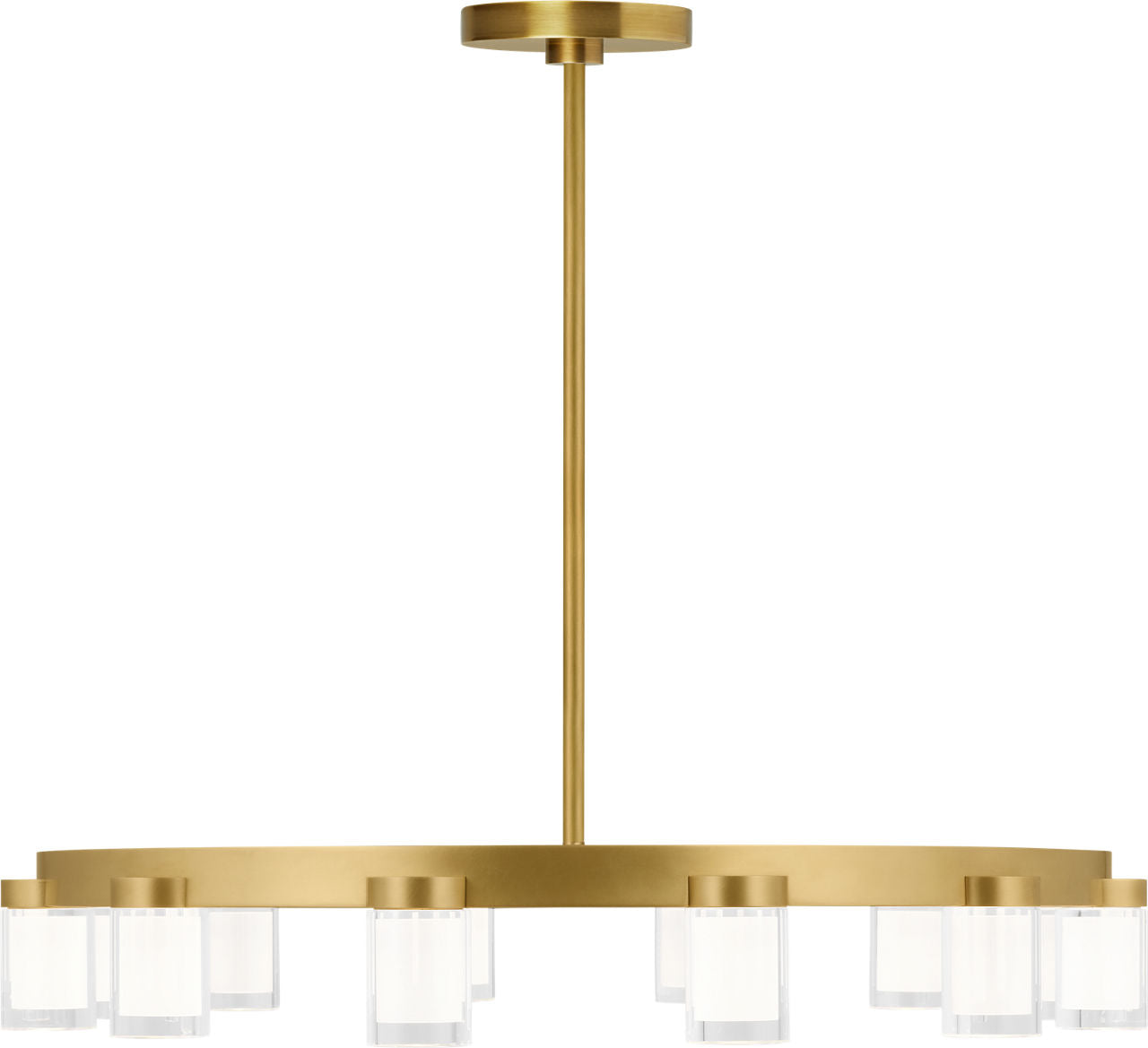 Esfera Medium Chandelier Natural Brass 2700K 90 CRI integrated LED 2700K 90 CRI 120v