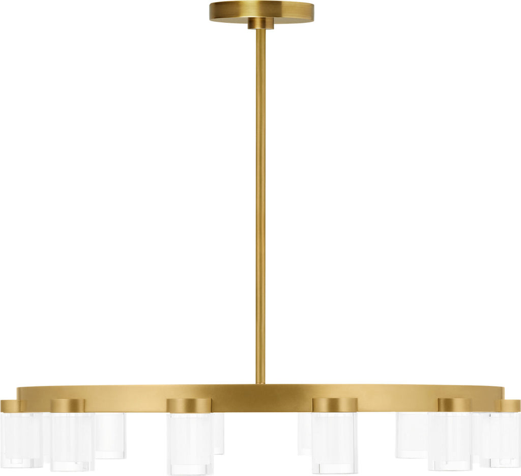 Esfera Medium Chandelier Natural Brass 2700K 90 CRI integrated LED 2700K 90 CRI 120v