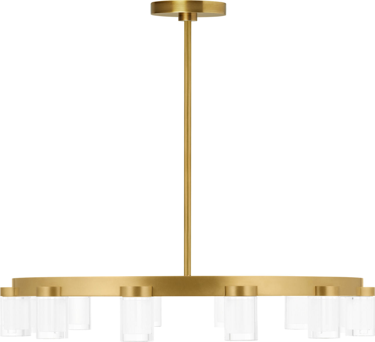 Esfera Medium Chandelier Natural Brass 2700K 90 CRI integrated LED 2700K 90 CRI 120v