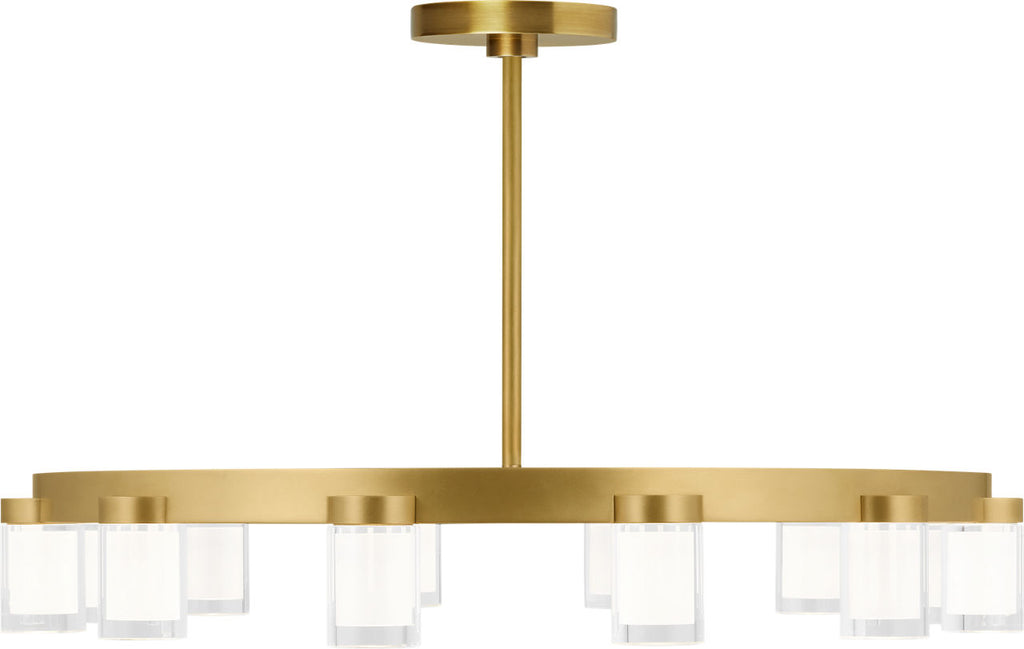 Esfera Medium Chandelier Natural Brass 2700K 90 CRI integrated LED 2700K 90 CRI 120v