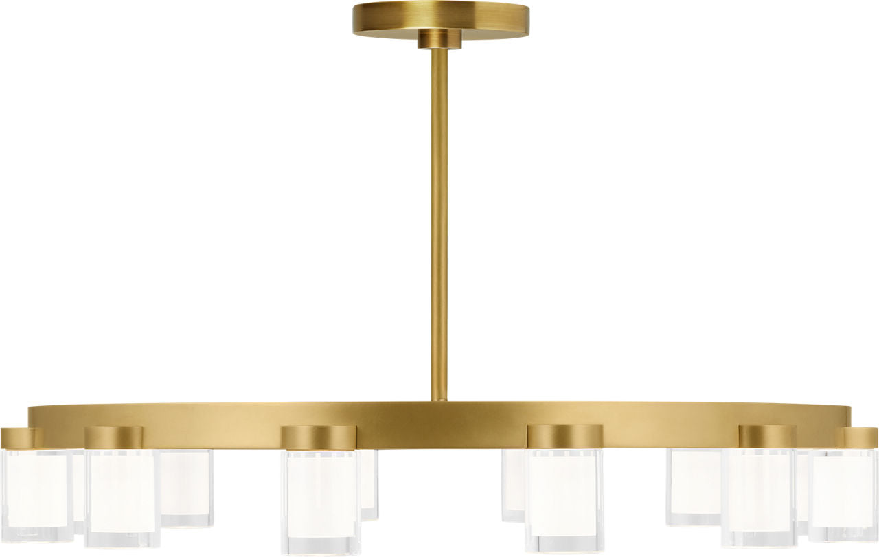 Esfera Medium Chandelier Natural Brass 2700K 90 CRI integrated LED 2700K 90 CRI 120v