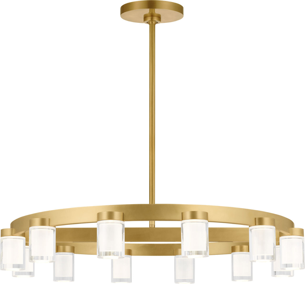 Esfera Medium Chandelier Natural Brass Integrated LED 2700K 90 CRI 277V