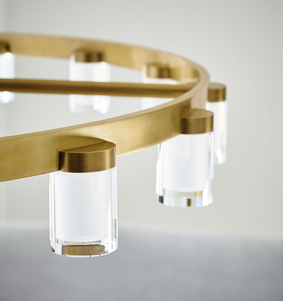 Esfera Large Chandelier Natural Brass 2700K 90 CRI integrated led 90 cri 2700k 277v