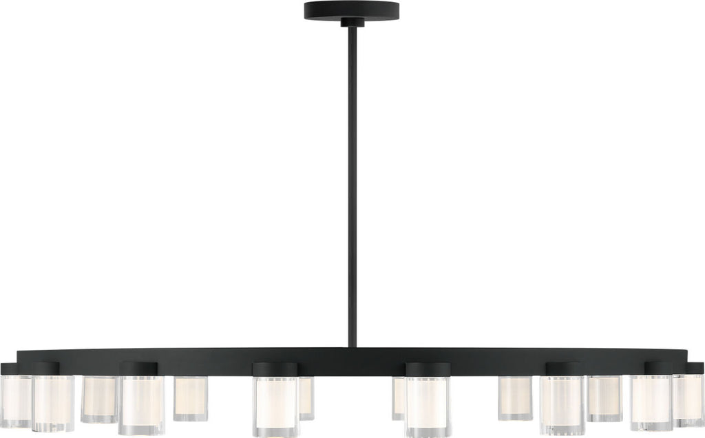 Esfera Large Chandelier Nightshade Black 2700K 90 CRI integrated led 90 cri 2700k 120v