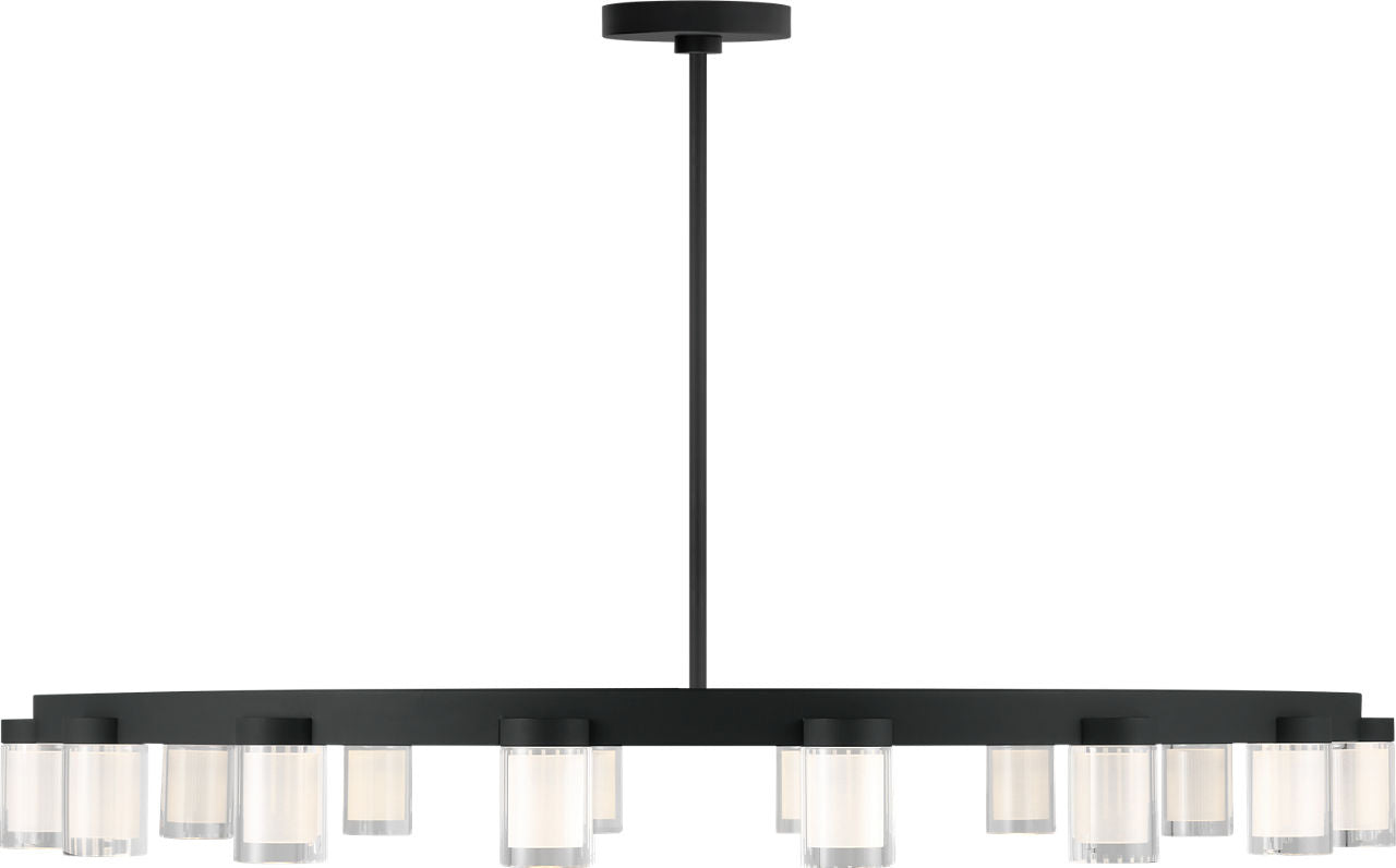 Esfera Large Chandelier Nightshade Black 2700K 90 CRI integrated led 90 cri 2700k 277V