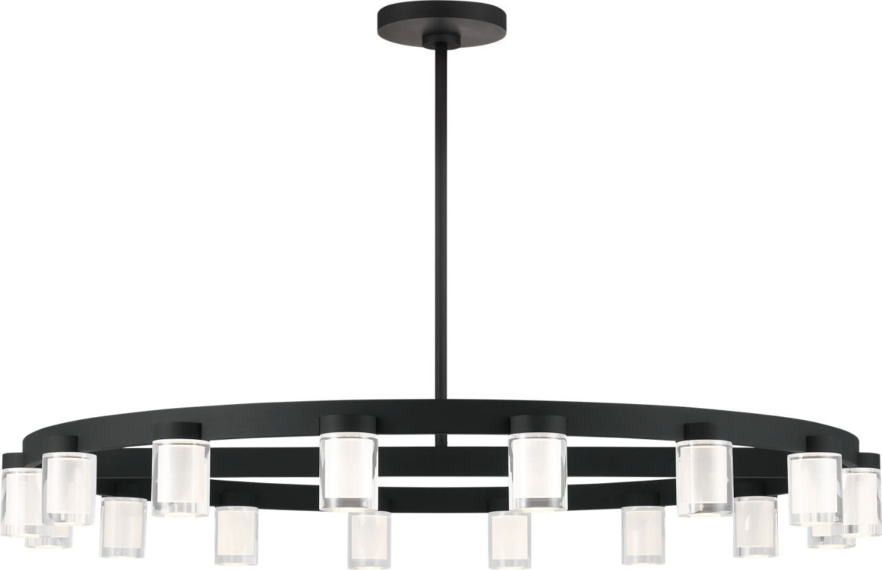 Esfera Large Chandelier Nightshade Black 2700K 90 CRI integrated led 90 cri 2700k 120v
