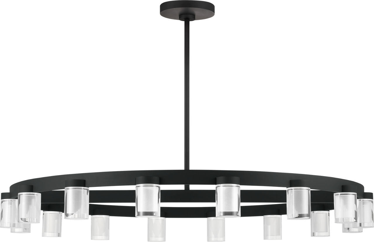 Esfera Large Chandelier Nightshade Black 2700K 90 CRI integrated led 90 cri 2700k 120v