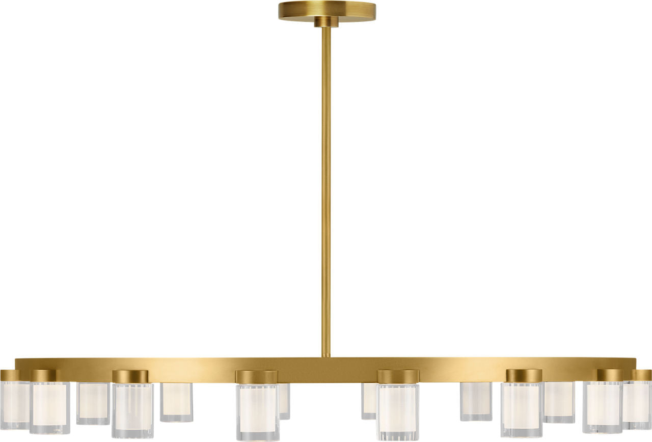 Esfera Large Chandelier Natural Brass 2700K 90 CRI integrated led 90 cri 2700k 120v