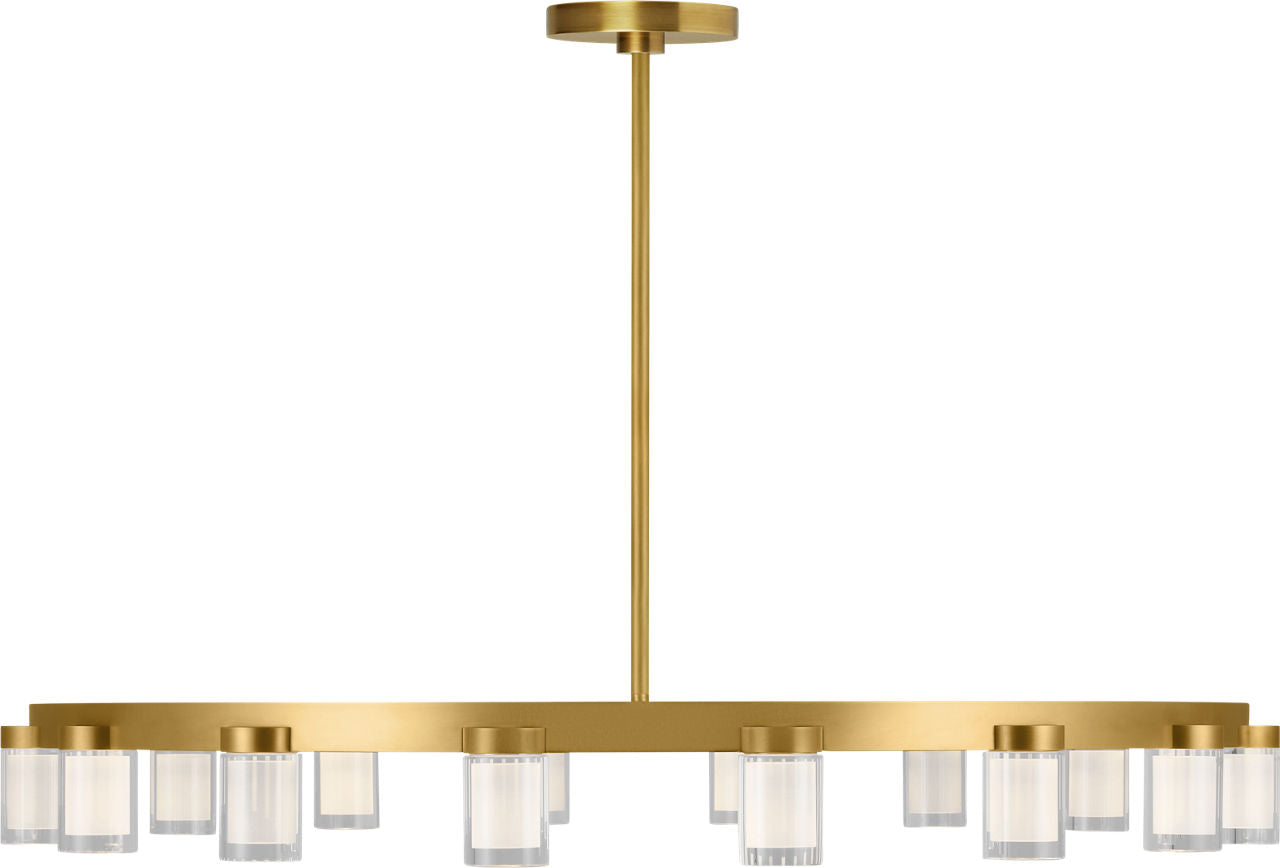 Esfera Large Chandelier Natural Brass 2700K 90 CRI integrated led 90 cri 2700k 120v
