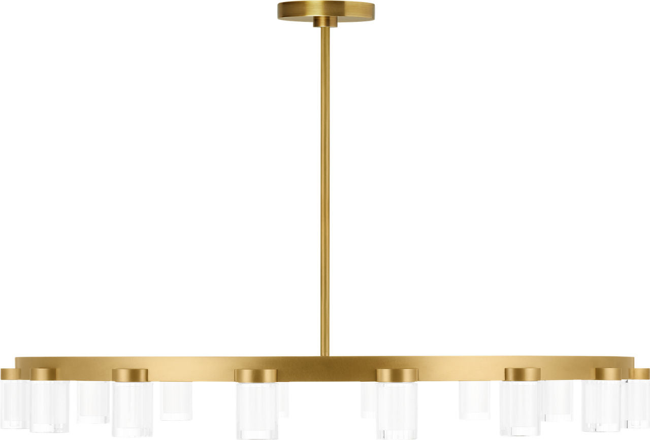 Esfera Large Chandelier Natural Brass 2700K 90 CRI integrated led 90 cri 2700k 120v