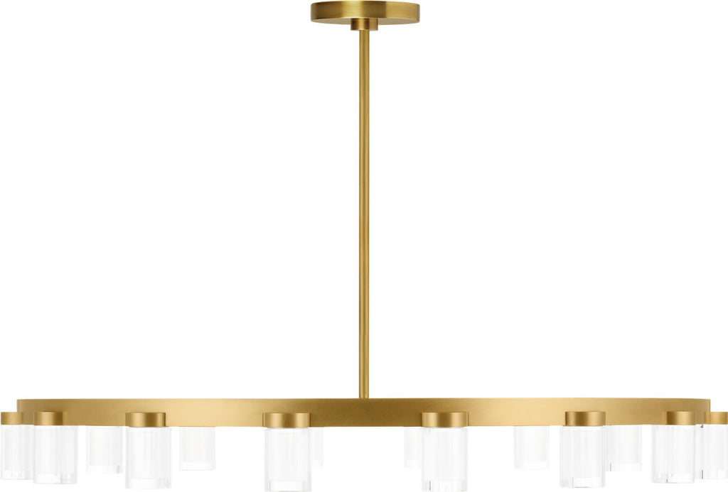 Esfera Large Chandelier Natural Brass 2700K 90 CRI integrated led 90 cri 2700k 120v