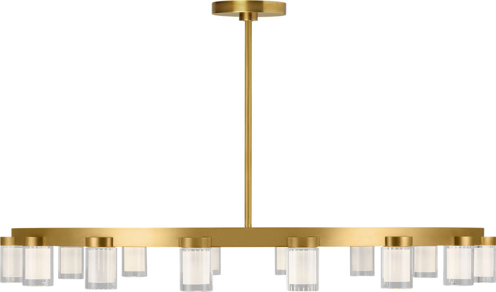 Esfera Large Chandelier Natural Brass 2700K 90 CRI integrated led 90 cri 2700k 120v