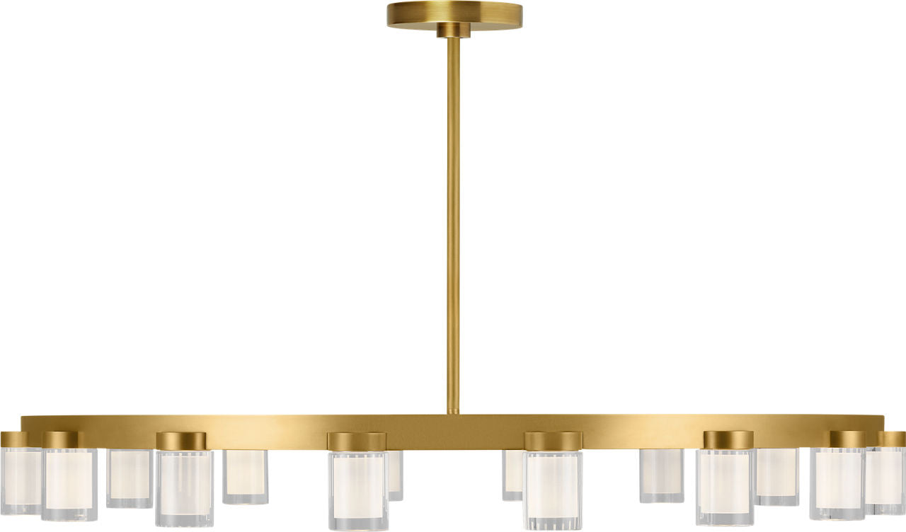 Esfera Large Chandelier Natural Brass 2700K 90 CRI integrated led 90 cri 2700k 120v