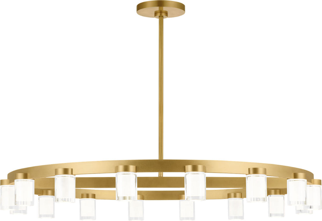 Esfera Large Chandelier Natural Brass 2700K 90 CRI integrated led 90 cri 2700k 120v