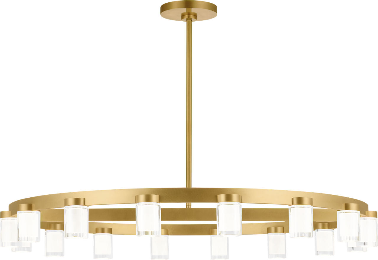 Esfera Large Chandelier Natural Brass 2700K 90 CRI integrated led 90 cri 2700k 120v