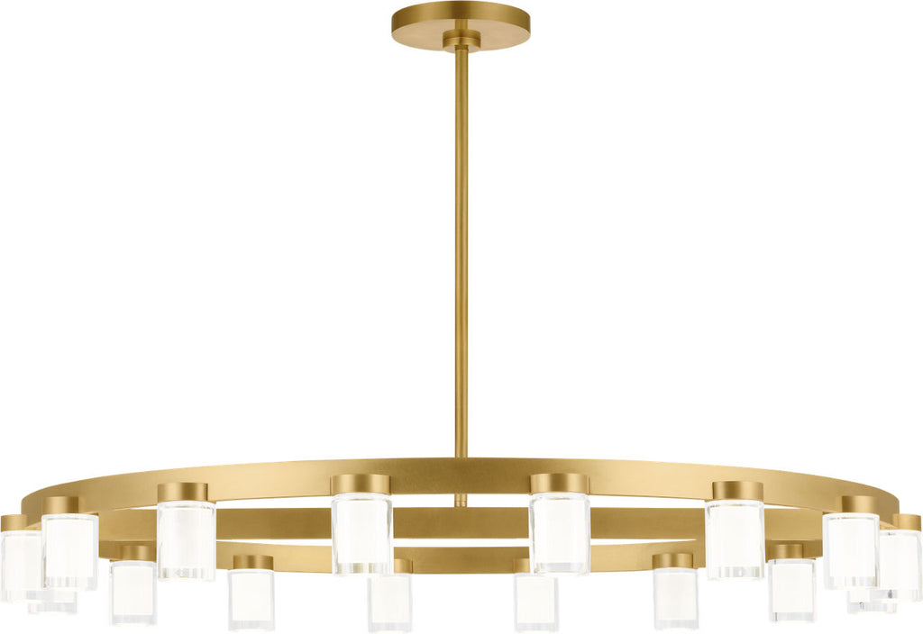 Esfera Large Chandelier Natural Brass 2700K 90 CRI integrated led 90 cri 2700k 120v