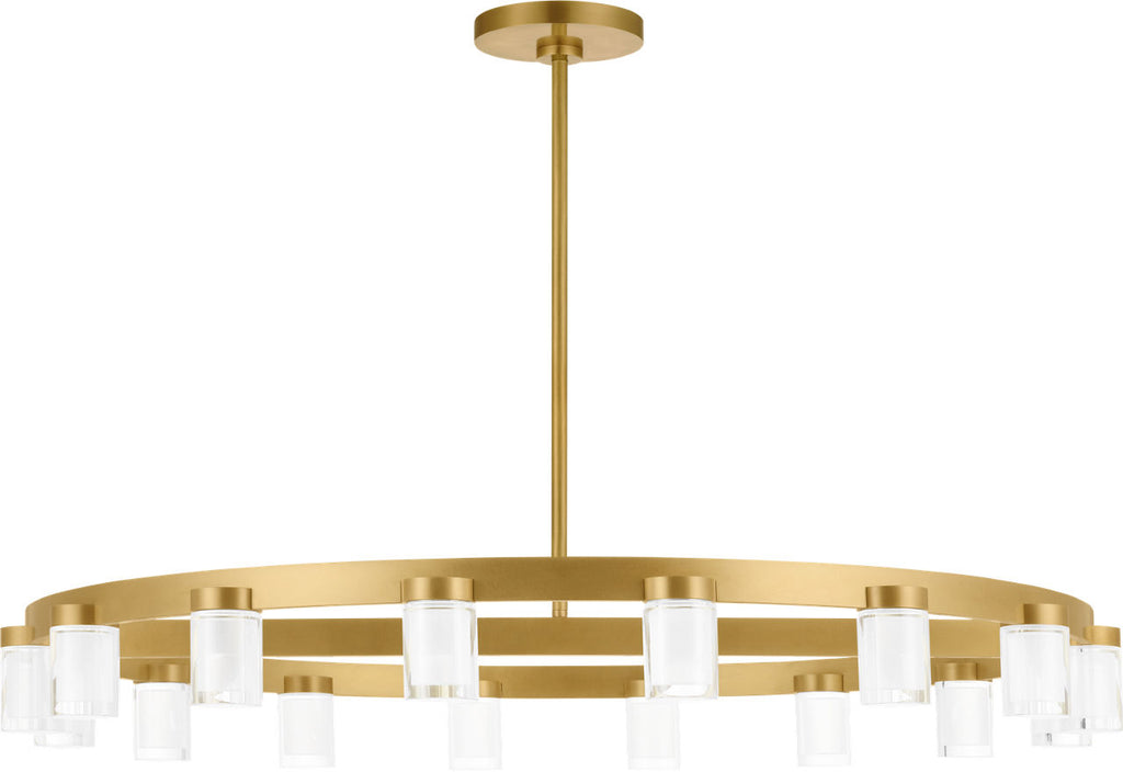 Esfera Large Chandelier Natural Brass 2700K 90 CRI integrated led 90 cri 2700k 120v