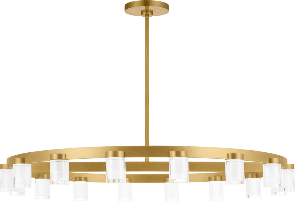 Esfera Large Chandelier Natural Brass 2700K 90 CRI integrated led 90 cri 2700k 277v