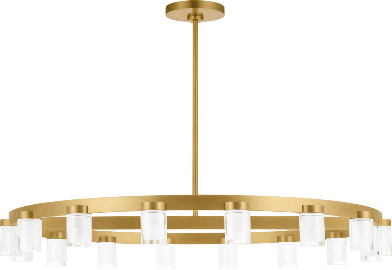 Esfera Large Chandelier Natural Brass 2700K 90 CRI integrated led 90 cri 2700k 277v