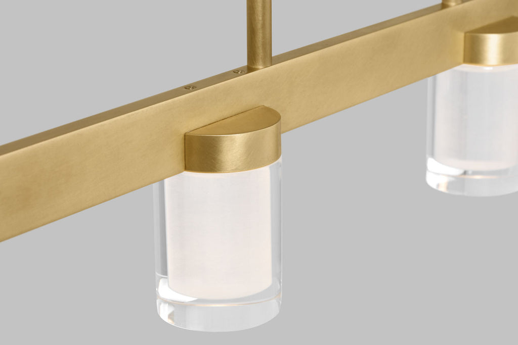 Esfera Large Linear Natural Brass 2700K 90 CRI integrated LED 2700K 90 CRI 120v