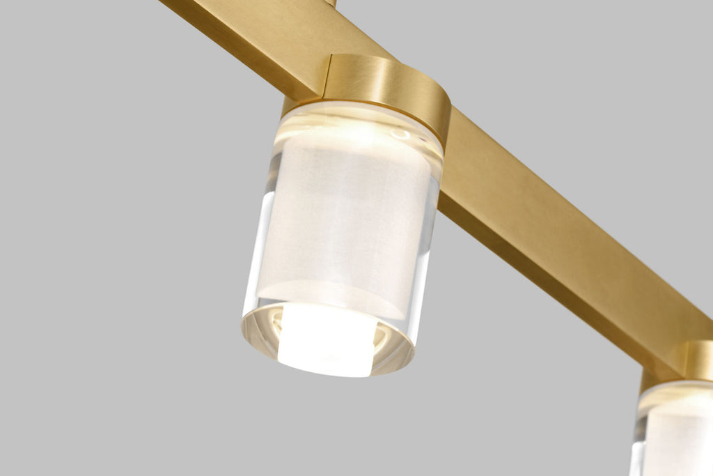 Esfera Large Linear Natural Brass 2700K 90 CRI integrated LED 2700K 90 CRI 120v