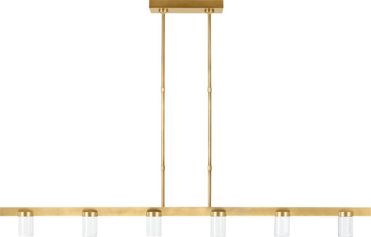 Esfera Large Linear Natural Brass 2700K 90 CRI integrated LED 2700K 90 CRI 120v
