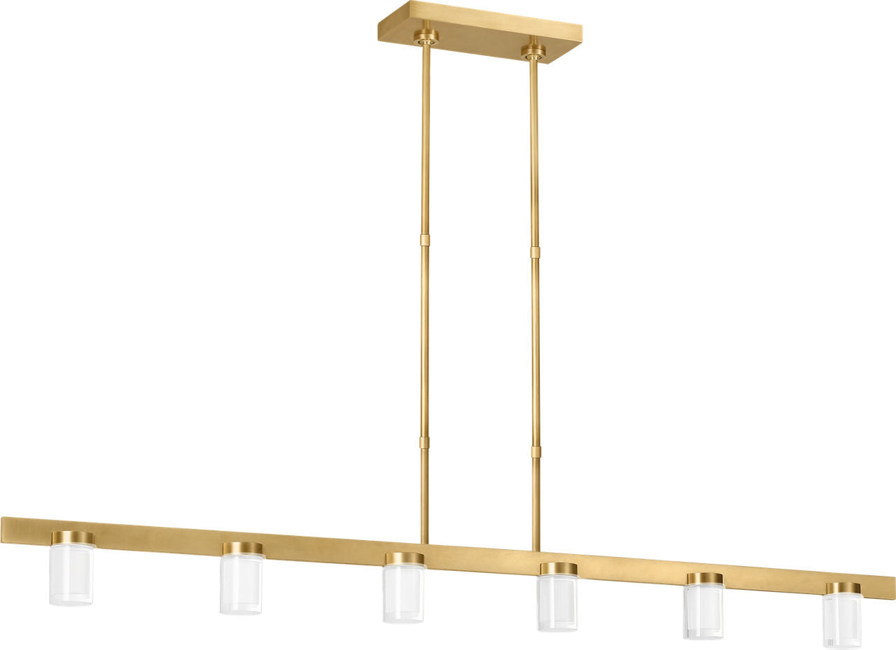 Esfera Large Linear Natural Brass 2700K 90 CRI integrated LED 2700K 90 CRI 120v