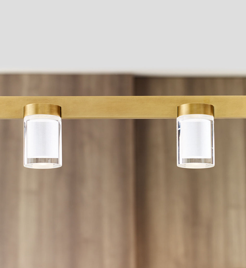 Esfera Large Linear Natural Brass 2700K 90 CRI integrated LED 2700K 90 CRI 120v