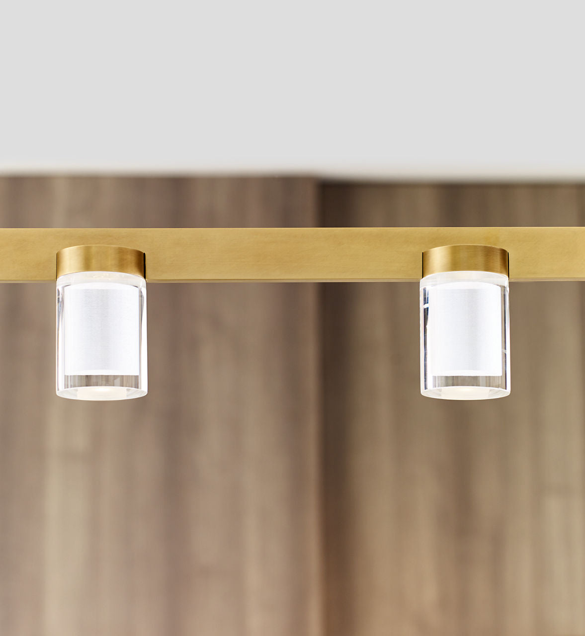 Esfera Large Linear Natural Brass 2700K 90 CRI integrated led 90 cri 2700k 277v