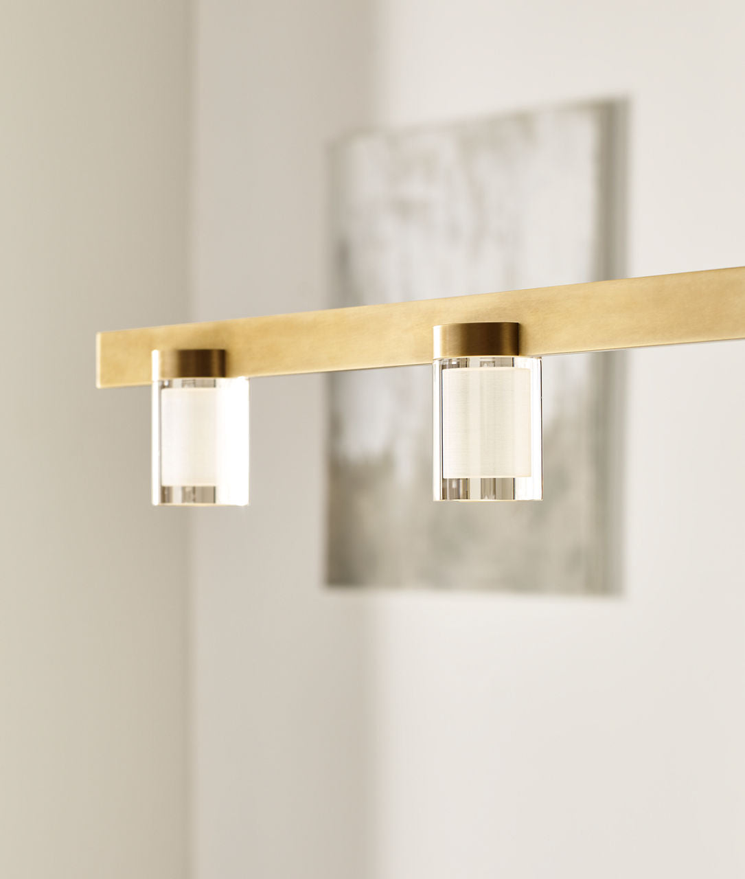 Esfera Large Linear Natural Brass 2700K 90 CRI integrated led 90 cri 2700k 277v