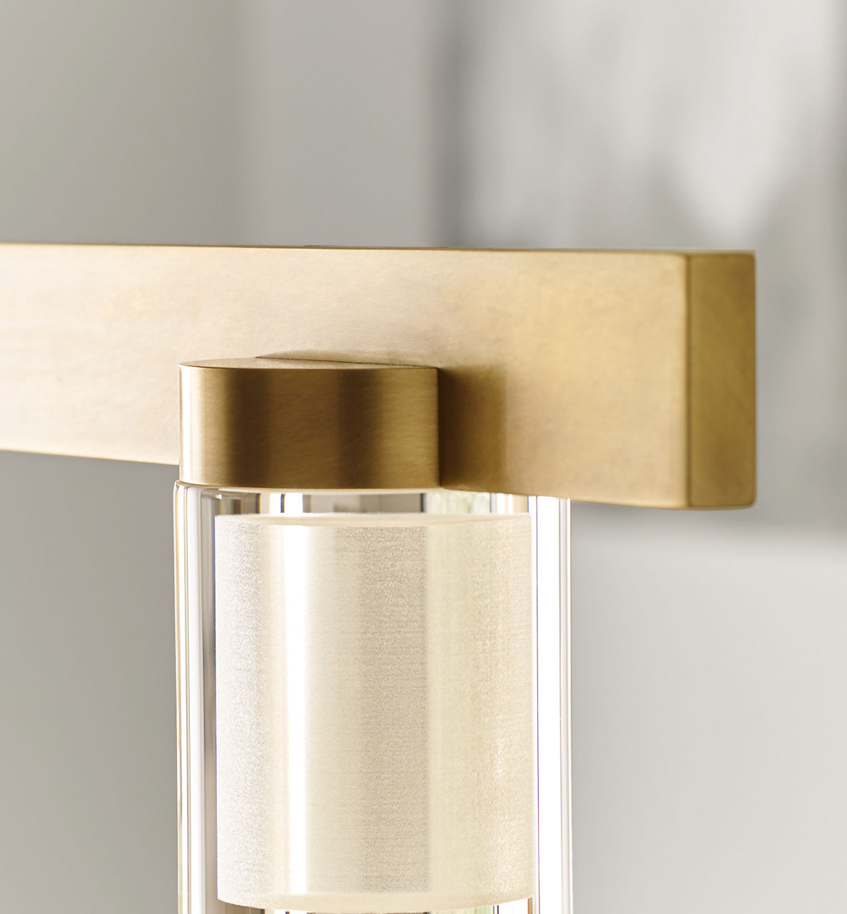 Esfera Large Linear Natural Brass 2700K 90 CRI integrated LED 2700K 90 CRI 120v