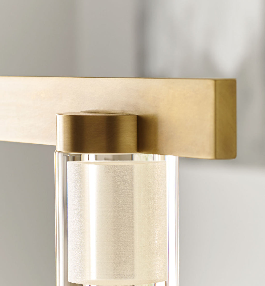 Esfera Large Linear Natural Brass 2700K 90 CRI integrated LED 2700K 90 CRI 120v